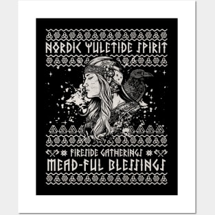 Viking Ugly Christmas Sweater Posters and Art